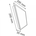 Helios Opto 20 W 30x30 Backlight Clip-in Panel Led Armatür